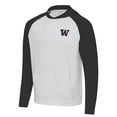 thumbnail image 2 of Men's Antigua Black/Heather Gray Washington Huskies Urgent Pullover Hoodie, 2 of 3