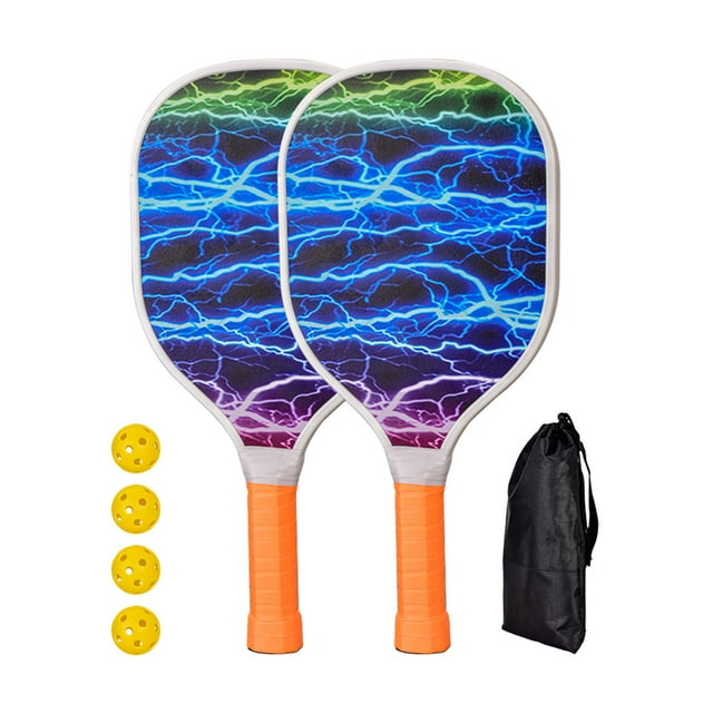 Pickleball Paddles Pickleball Racquets 4 Pickleballs and Carry Bag Pickleball Rackets for Kids Indoor and Outdoor Tournament