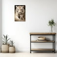 thumbnail image 4 of ZHONGYUTONG Tiger Canvas Wall Art Cute Baby Tiger Picture Prints Forest Animal Portraits Paintings Vintage Artwork for Kids Room Nursery Framed (24.00" x 36.00"), 4 of 6