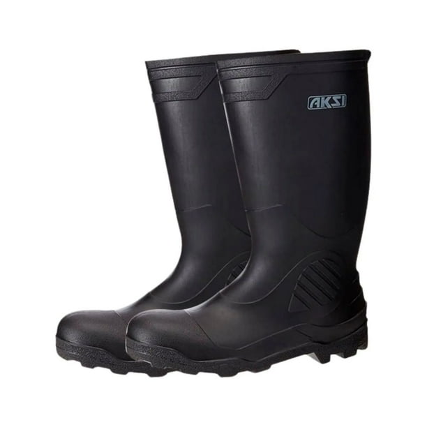 Bota Jardinera Aksi Talla 27 Impermeable Negro Lluvia Lodo Fango - Main Image