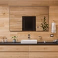 thumbnail image 3 of ALFI Brand ABC902-W 24 in. Modern Rectangular Above Mount Ceramic Sink, White, 3 of 5