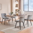 thumbnail image 6 of Kidol & Shellder Dining Chair Set of 2 PU Upholstered Washable Living Room Side Chairs, Gray, 6 of 8
