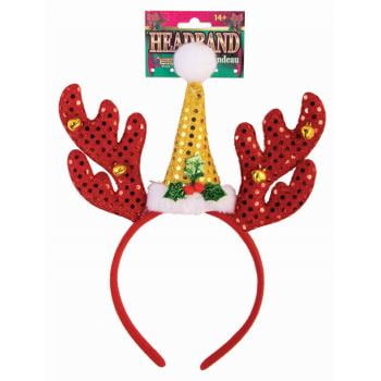 SEQUIN REINDEER HAT / HEADBAND