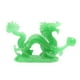 6'' Jade Couleur Chinois Chanceux Feng Shui Dragon Réussite Statue Loong Chanceux – image 4 sur 5