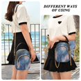 thumbnail image 6 of FORMRS Crossbody Bag for Women Quilted Travel Shoulder Cell Phone Purse with Chain Strap Handbag, Trees in The Night, 6 of 7