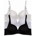 thumbnail image 2 of Paquete con 3 Brasieres de Algodón Doble Push Up Aumenta Hasta 2 Tallas, 2 of 5