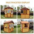 thumbnail image 5 of Uhomepro Outdoor Playhouse for Kids Ages 3-8, Wooden Playhouse with Working Door & Windows | Pretend Play House for Backyard, Garden & Yard, 5 of 8