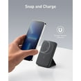 thumbnail image 4 of Anker 622 Magnetic Battery (MagGo) Upgraded Version, 5,000mAh Foldable Magnetic Wireless Portable Charger and USB-C (On The Side), Only for iPhone 15/14/13/12 Series (Interstellar Gray), 4 of 4