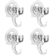 thumbnail image 2 of Paquete De 4 Ganchos Ganchos De Succión Soporte De Ventosa Al Vacío Ganchos De Pared Para Colgar Sin Perforar Transparente Reutilizable Impermeable Soporte De Ventosa Hermético Al Aceite Hasta 3 Kg, 2 of 8