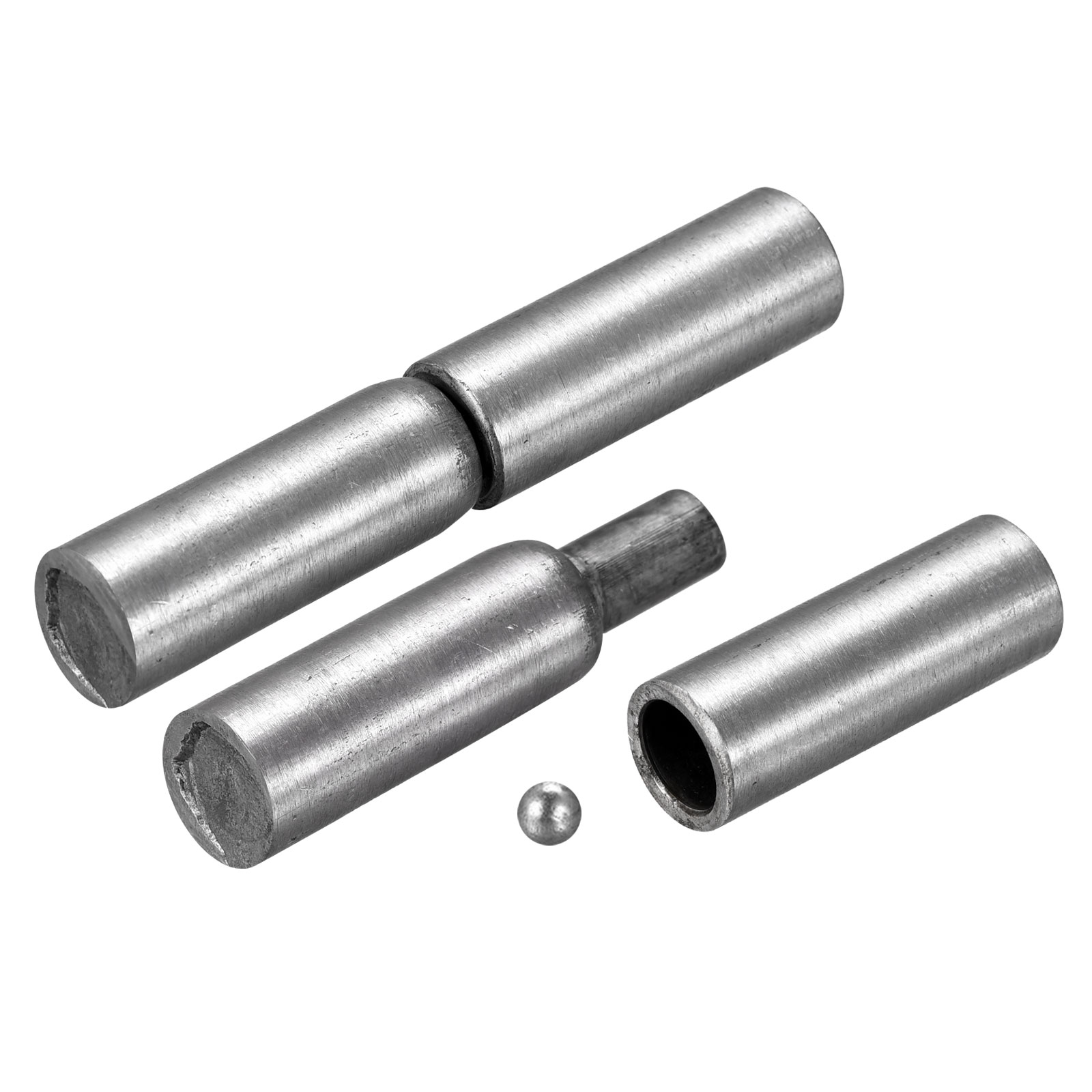 Uxcell Weld on Barrel Hinges, 110mm x 20mm Male to Female Iron Hinge