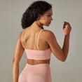 thumbnail image 1 of Traje deportivo de fitness para correr de color sólido, traje de yoga de cadera de melocotón sin costuras de cinco piezas de punto, 1 of 5