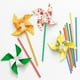 thumbnail image 5 of Craft Pinwheels Open, 100 unidades, papel blanco en blanco para niños, 5 of 7