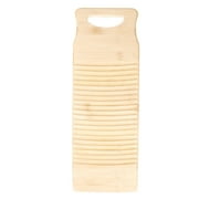 Tineasur Sturdy Thickened Bamboo Washboard for Home Laundry Use with Hanging Hole