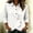 White, variant on Ynynloco 100%Cotton Shirts for Women Button Down 3/4 Sleeve Tops Casual Loose Blouses Collared Vacation Outfits