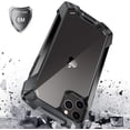 thumbnail image 3 of Case for iPhone 12 Mini, Advanced Four Corner Vacuum High Elastic Airbag Transparent Bumper Shell Without Built-in Screen Protector for iPhone 12 Mini 5.4 Inch (Black), 3 of 10