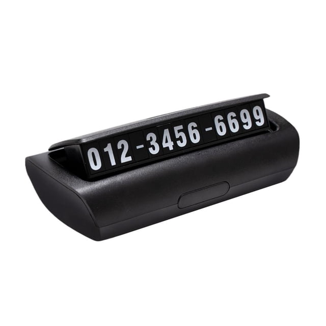 Car Temporary Parking Sign, Luminous Phone, Hidden Car Plate Number Moving