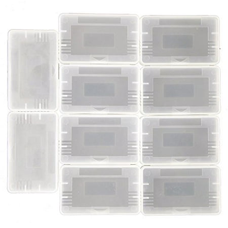 Lot Of 10 Clear Plastic Game Cartridge Card Box Case Cover For Game Boy GBA For GBA Gameboy