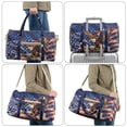 thumbnail image 6 of Garronmavis Eagle American Flag Large Quilted Duffle Bag for Women, Weekender Overnight Bag Carry On Travel Gym Bag with Zipper Pockets, 6 of 7