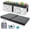 Dark Grey, variant on Bath Kneeler and Elbow Rest Pad Set for Baby Bathtub, Thick Non-Slip Bathing Kneeling Mat Cushion Quick Drying Bathtub Knee Saver with Arm Support and Pockets for Bathroom Bathing time Comfort, Gray