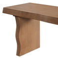 thumbnail image 5 of Christopher Knight Home 62.9" Indoor Dining Bench, 3-Person Wood Seating with Wavy Legs, 5 of 9
