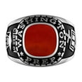 thumbnail image 3 of Order Now for 2025 Graduation, Freestyle Men’s Class Ring – OnyxCarnelianLapis Mother of Pearl Genuine Stone, Personalized, High School or College Graduation, 3 of 10
