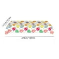 thumbnail image 3 of Hvmvliv Colorful Easter Plastic Tablecloth, 108 x 54 Inches Rectangular Waterproof Table Cover for Dining Table Party Supplies, Easy Clean Holiday Decor Multicolor, 3 of 6