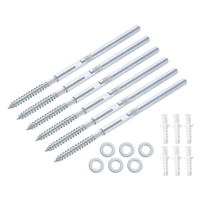 6 Pcs Soportes para Estantes Flotantes Metal Soportes Ocultos para Estantes 8 x 100mm(0.3 x 3.9 Pulgadas)