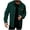 Green, variant on Men's Waffle Shacket Metal Snap Button Down Work Jackets Casual Lightweight Western Cowboy Long Sleeve Cargo Shirt Jacket Green