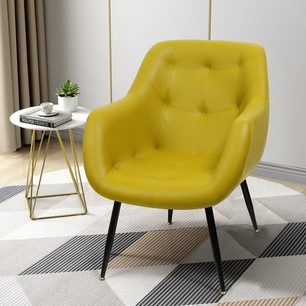 PU Leather Accent Chair 27.56in Widen and Deep Seats Living Room Chairs