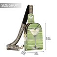 thumbnail image 2 of FORMRS Womens Crossbody Sling Bag Travel Daypack Shoulder Chest Backpack, Green Martini Glass, 2 of 7