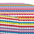thumbnail image 3 of Abstract Pouf Cover with Zipper, Layout of Modern Design Horizontal Lines Colorful Retro Ornaments Illustration, Soft Decorative Fabric Unstuffed Case, 30" W X 17.3" L, Multicolor, by Ambesonne, 3 of 5