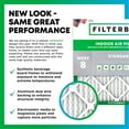 thumbnail image 3 of Filtro de aire Filterbuy 12x24x1 MERV 8 Dust Defense (paquete de 4), 3 of 9