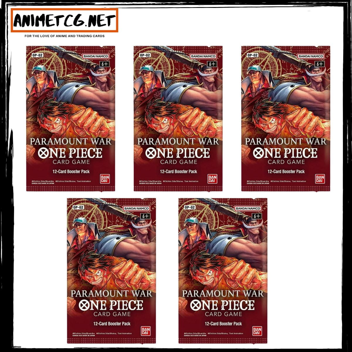 ONE PIECE TCG DOUBLE PACK SET VOLUME 2 DP 02 - DISPLAY OF 8
