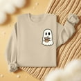 thumbnail image 6 of Craaazy Shirts For Women Cute Ghost Graphic Print Pullover Crewneck Casual Sweatshirt Gifts, 6 of 7