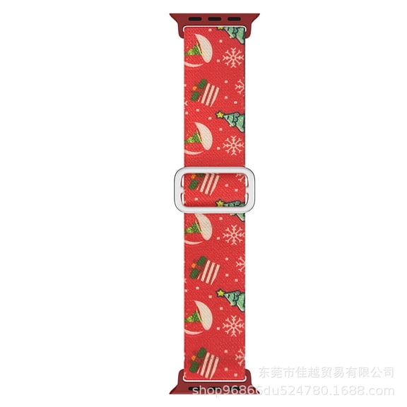 Ueasy Christmas & Thanksgiving Gift Idea - Braided Double Loop Adjustable Strap for Apple Watch