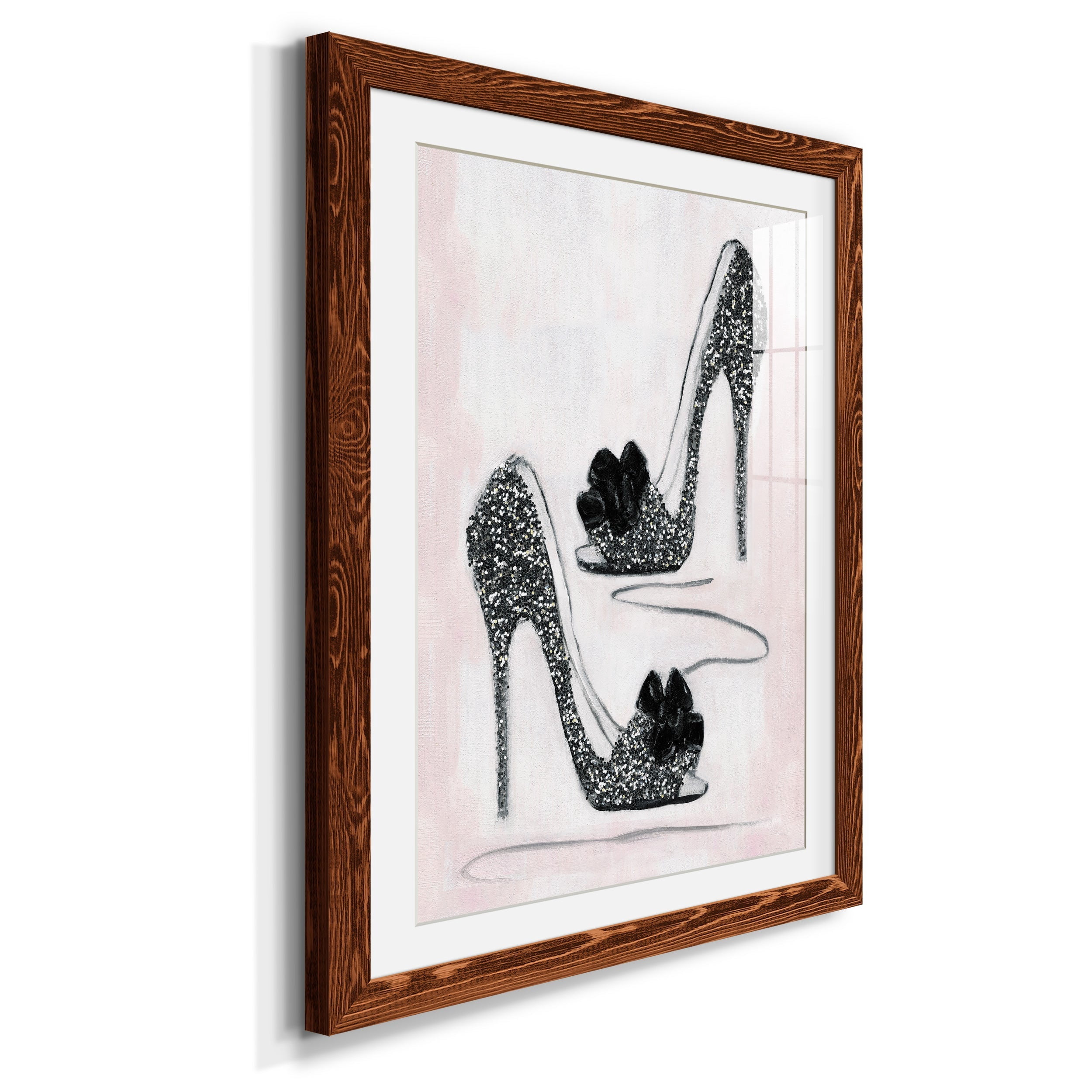 Shoes That Dazzle I - Premium Framed Print - Distressed Barnwood Frame - Ready to Hang