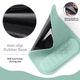 thumbnail image 5 of Alfombrilla de ratón ergonómica de espuma viscoelástica suave de microfibra con soporte para muñeca y base antideslizante verde, 5 of 5