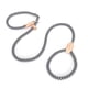 thumbnail image 1 of Conjunto de correa y collar de nailon resistente para perros, ajustable para paseos al aire libre, color negro, 1 of 8