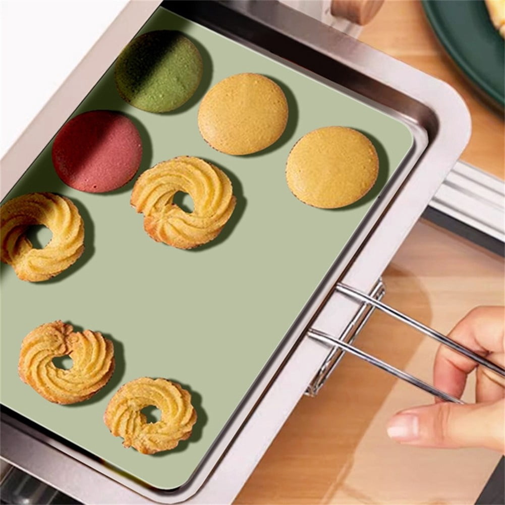 AFQH 4PCS Silicone Baking Mat Rolling Dough Pad Oven Heat Insulation Placemat 40x30cm
