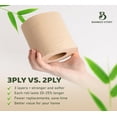 thumbnail image 5 of Bamboo Toilet Paper Unbleached, 48 Rolls, 3 Ply and 300 Sheets Bamboo Toilet Tissue - FSC Certified, Biodegradable, Chemical Free, Plastic Free, BPA Free, Septic Safe Toilet Paper, 5 of 5