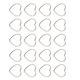thumbnail image 5 of 20 Piezas De Aleación De Corazón Forma Resultados Encantos Para La Joyería Haciendo Artesanía Blanco K Sunnimix Joyería encontrar, 5 of 8