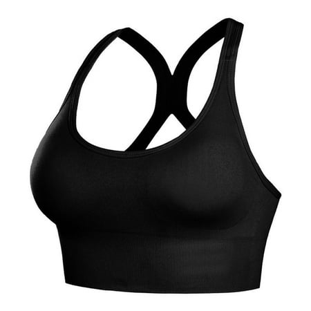 

Women Removable Padded Sports Bras Gym Workout Running Yoga Tank Tops Powerback Support