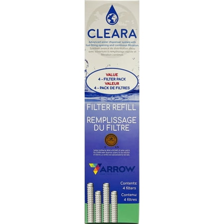 

Arrow Home Products CLEARA 4 Pk Replacement Filters Fast-Fill & Convenient: Fits All CLEARA Products - #76954
