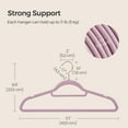thumbnail image 4 of 50 Pack Velvet Hangers Clothes Hanger with Swivel Hook Non-Slip for Coat Shirt Dress Pants Tie Lavender Purple, 4 of 7