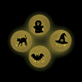 thumbnail image 2 of Glow-in-the-Dark Halloween Bouncy Ball Assortment, Toys, Halloween, 48 Pieces, 2 of 4