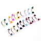 thumbnail image 5 of Anillos De Cejas Hugo Barbell De acero inoxidable 316L surtido 20Pcs, 5 of 10