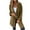 Coffee, variant on Women's Winter Coats Casual Notch Lapel Single-Breasted Pea Coats 2024 Mid-Long Wool Blends Peacoat Jacket Outwear