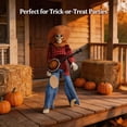 thumbnail image 5 of 2Pcs Set 15" Animated Banjo Skeletons with Clothes and Hat for Yard Garden Props Halloween Party Decor, 5 of 9