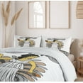 thumbnail image 6 of Ambesonne Retro Duvet Cover Sets, Woman with Amphora, 2-King, Grey Pale Brown Black, 6 of 7