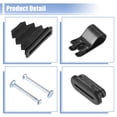 thumbnail image 5 of Unique Bargains 1 Set Rear Brake Dust Shield Backing Plates for Ford F250 Super Duty 1999-2010 No.4C3Z-2209-AA Black, 5 of 6